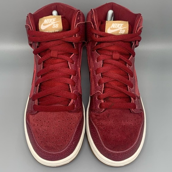 Nike SB Dunk Pro High Red Filbert Shoes 305050-662 Men’s Sz 6 / Women’s Sz 7.5 - Picture 2 of 10